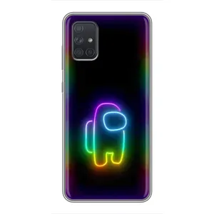 Чехол Амонг Ас для Samsung Galaxy A71 (A715) (AlphaPrint) (Яркий скин)