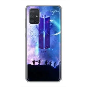 Чехлы BTS для Samsung Galaxy A72 (AlphaPrint) (Army BTS)