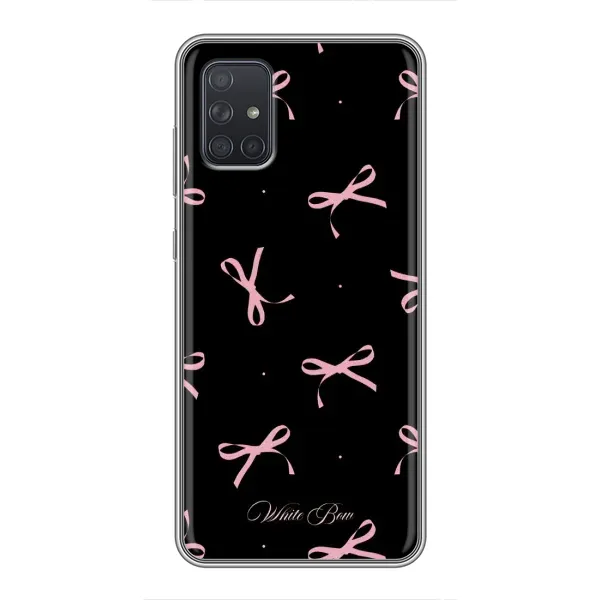 Чохол з принтом «Банти на чорному» для Samsung Galaxy A72