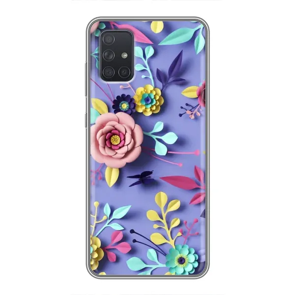 Чехол с принтом «Цветочный дизайн» для Samsung Galaxy A72