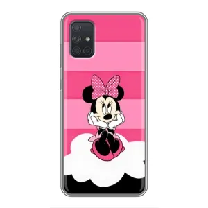 Эксклюзивный чехол для Samsung Galaxy A72 (AlphaPrint - Мультяшные) (Девочка Maus)