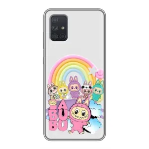 Чехол с Лабубу на Samsung Galaxy A72 (Фон Лабубу)