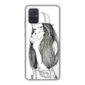 Чехол с печатью для Samsung Galaxy A72 - (Мода) (AlphaPrint) (Фото девочки)