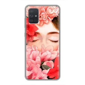 Чехлы (ART) Цветы на Samsung Galaxy A72 (VPrint) (Глаза в цветах)