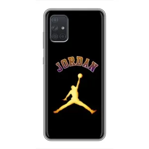 Чехлы для Samsung Galaxy A72 - с картинкой JORDAN (AlphaPrint) (Jordan Gold)