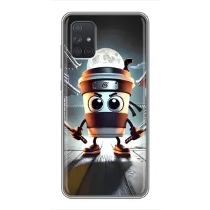Чохол з мемом Тралалело тралала на Samsung Galaxy A72 (Капучіно асасіно)