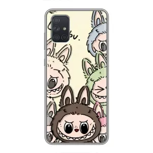 Чехол с Лабубу на Samsung Galaxy A72 (Золотая обезьяна Bored Ape)