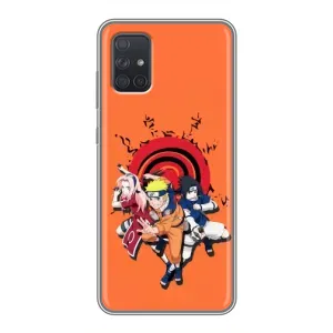 Naruto Anime Чехлы для Самсунг А72 (AlphaPrint) (команда Наруто)