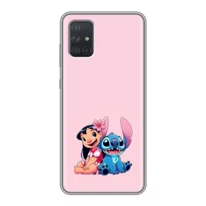 Чохол з принтом Стіч на Samsung Galaxy A72 (Ліло і Стіч)