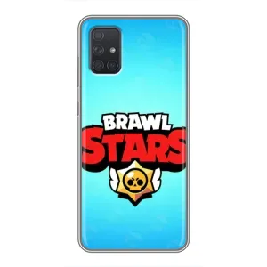 Чехлы Brawl Stars для Samsung Galaxy A72 (AlphaPrint) (Лого Бравл Старс)