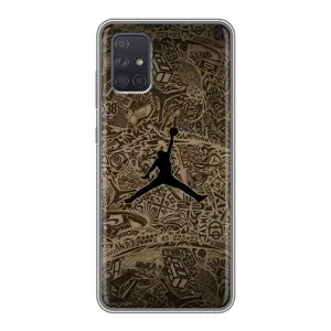 Чехлы для Samsung Galaxy A72 - с картинкой JORDAN (AlphaPrint) (Logo Jordan)