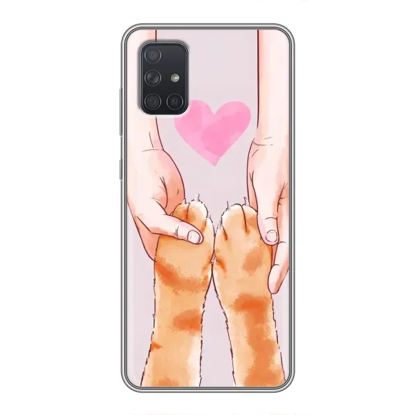 Чехол с принтом «Любовь к котикам» для Samsung Galaxy A72 Чехол с принтом «Любовь к котикам» для Samsung Galaxy A72