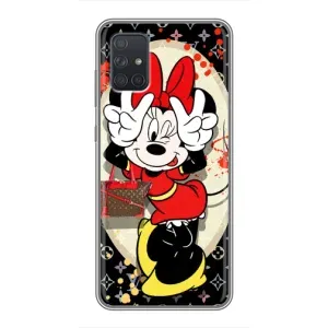 Чохол Disney Mouse Samsung Galaxy A72 (PREMIUMPrint) (Мінні peace)