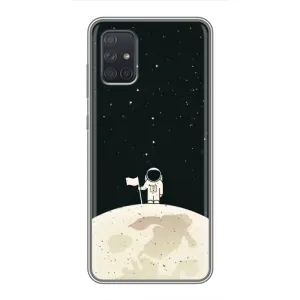 Космические Чехлы для Самсунг А72 (VPrint) (На луне)