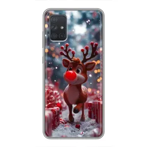 Яскравий чохол для Samsung Galaxy A72 з Зимові Оленята (Олень серед подарунків)
