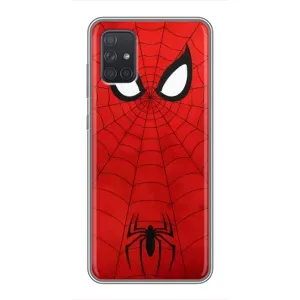 Чехол с человеком пауком для Samsung Galaxy A72 - (AlphaPrint) (Паук (Марвел))
