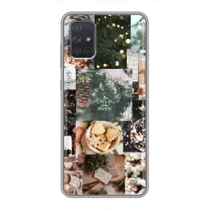 Різдвяні, Святкові Чохли для Samsung Galaxy А72 (Різдвяний колаж)