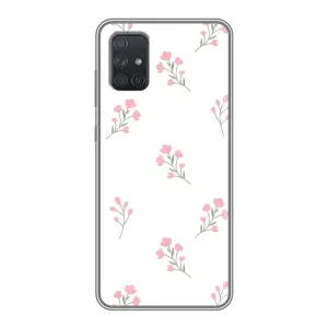 Чохол з розовим принтом для Samsung Galaxy A72 (Рожеві квіти)