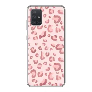 Чохол з розовим принтом для Samsung Galaxy A72 (Рожевий леопард)