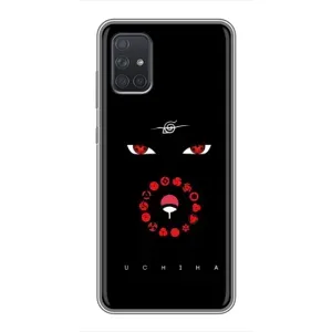 Чехлы на тему: Итачи Учиха для Samsung Galaxy A72 (AlphaPrint) (глаза Итачи)
