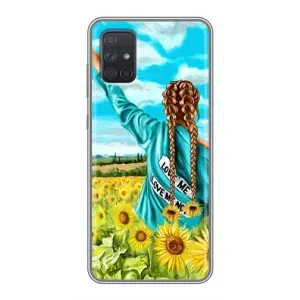 Чехол для Патриота Украины Samsung Galaxy A72 - (AlphaPrint) (Украиночка)