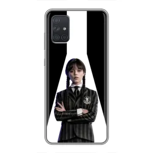 Чехлы Венсдей на Samsung Galaxy A72 Уэнсдей (AlphaPrint) (W-Wednesday)