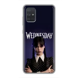 Чехлы Венсдей на Samsung Galaxy A72 Уэнсдей (AlphaPrint) (Wednesday)