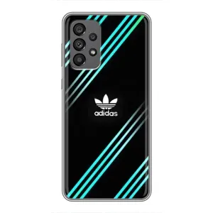 Чохли Адидас для Samsung Galaxy A73 (5G) (AlphaPrint) (Адідас з полосами)
