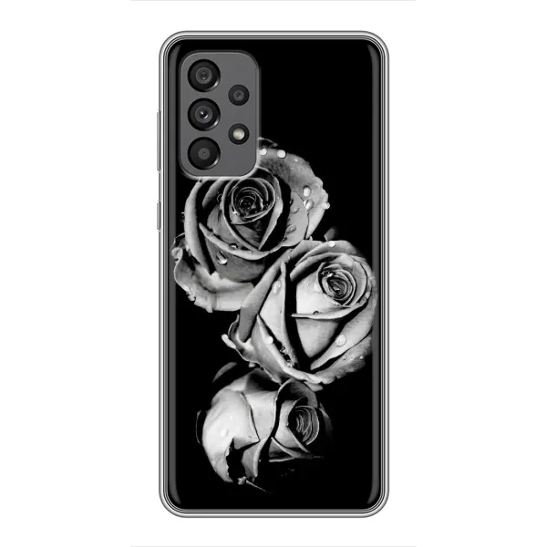Чехол с принтом «Черная роза» для Samsung Galaxy A73 (5G)