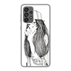 Чохол з друком для Samsung Galaxy A73 (5G) - (Мода) (AlphaPrint) (Фото дівчини)