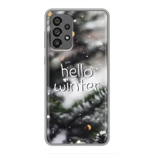 Новорічні, Святкові Чохли для Samsung Galaxy A73 (5G) - 2024 год (Hello winter)
