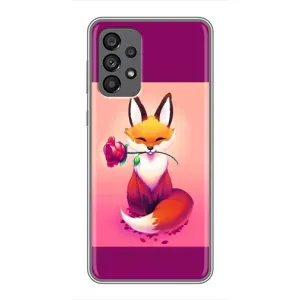 Чохли з картинкою Лисичка для Samsung Galaxy A73 (5G) (VPrint) (Лиса з трояндою)