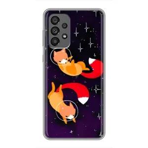 Чохли з картинкою Лисичка для Samsung Galaxy A73 (5G) (VPrint) (Лисички космонавти)