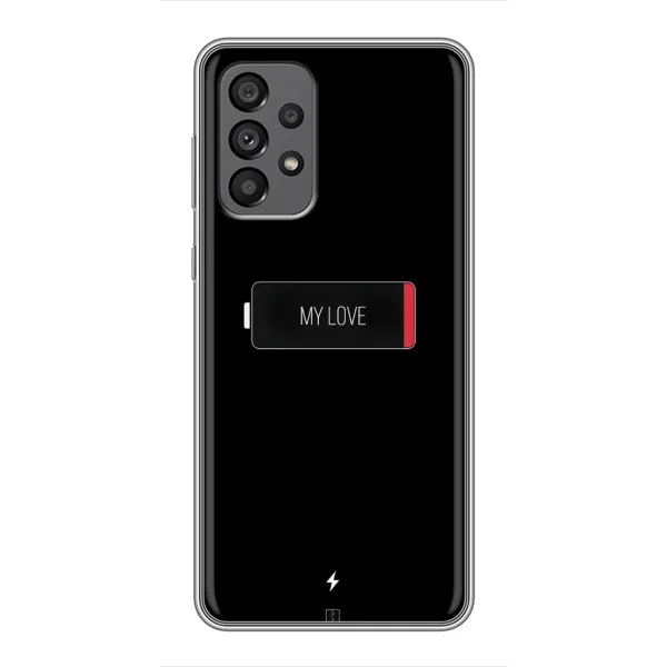 Чехол с принтом «Love battery» для Samsung Galaxy A73 (5G)