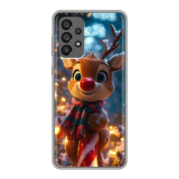 Чохол з принтом «Олень з шарфом» для Samsung Galaxy A73 (5G)
