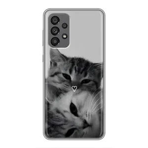 Чохол з малюнком кіт на Samsung Galaxy A73 (5G) (Пара котів)