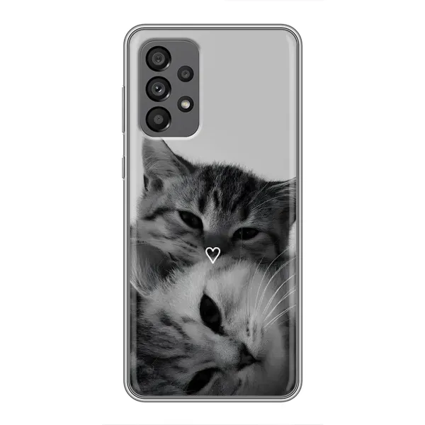 Чехол с принтом «Пара котов» для Samsung Galaxy A73 (5G)