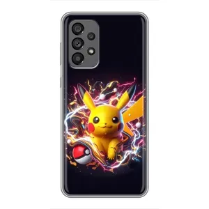 Чохол з Пікачу на Samsung Galaxy A73 (5G) (Пікачу з м'ячем)