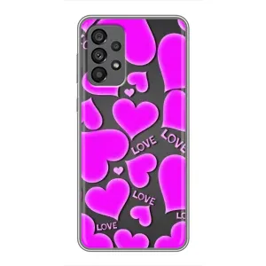 Чехлы для любимой на Самсунг Галаксі 73 (5G) (VPrint) (Pink hearts)