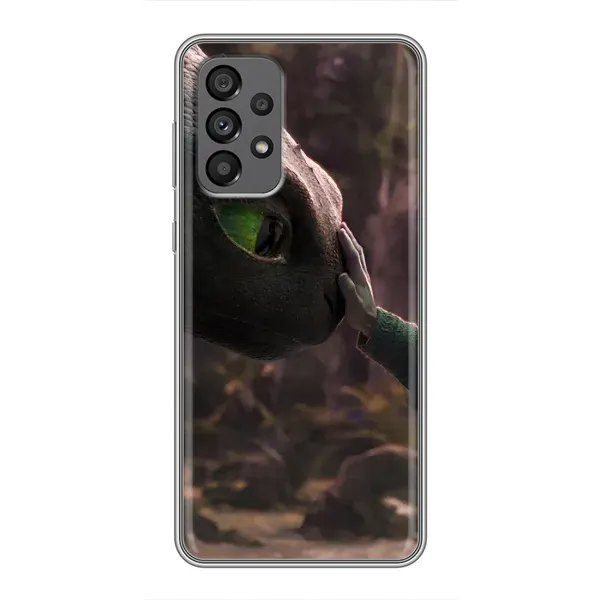 Чехол с принтом «Сцена с драконом» для Samsung Galaxy A73 (5G)