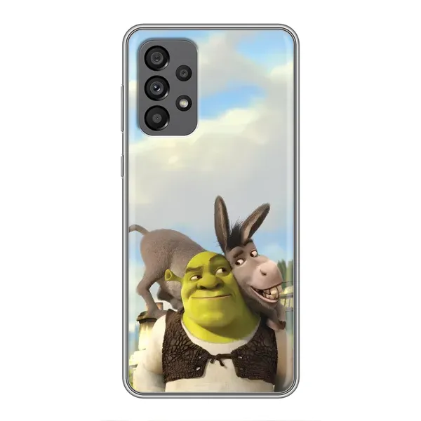 Чехол с принтом «Шрек и Осел» для Samsung Galaxy A73 (5G)
