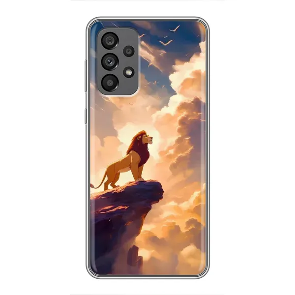 Чехол с принтом «Симба на скале» для Samsung Galaxy A73 (5G)