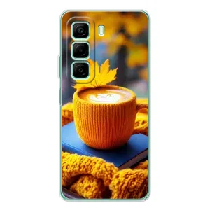 Чохол з унікальним дизайном 'Осінь з кавою' для Samsung Galaxy F36 (Кава на жовтому пледі)