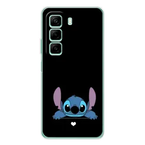 Чохол з принтом Стіч на Samsung Galaxy F36 (Стіч на чорному)