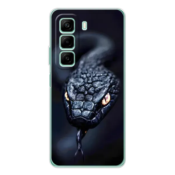 Чохол з принтом «Чорна змія» для Samsung Galaxy F36