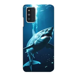 Чохол з картинкою 'Хижаки' для Samsung Galaxy F52 5G (E526) (Акула під водою)