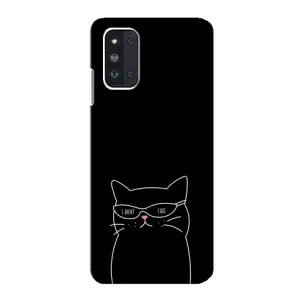 Чохол з малюнком кіт на Samsung Galaxy F52 5G (E526) (Байдужий кіт)