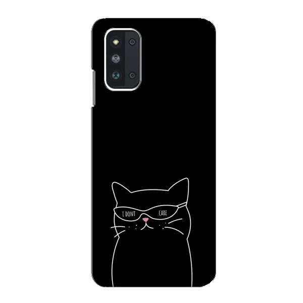 Чохол з принтом «Байдужий кіт» для Samsung Galaxy F52 5G (E526)