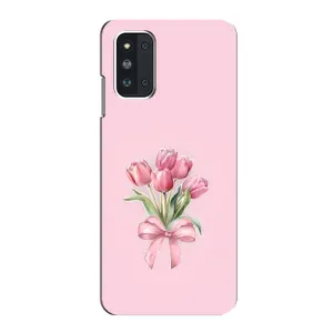 Чохол з розовим принтом для Samsung Galaxy F52 5G (E526) (Букет квітів)