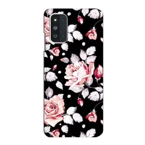 Чохли з квітами для Samsung Galaxy F52 5G (E526) (VPrint) (Квіти на чорному)